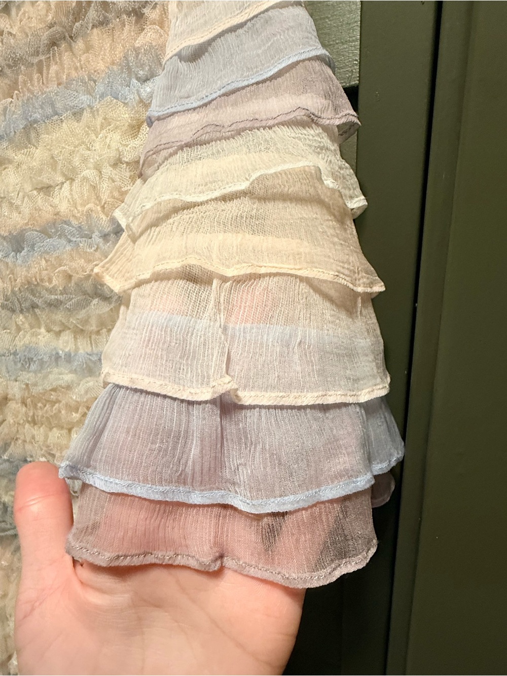 Needle & Thread Tiered Micro Ruffle Mini Dress - Picture 3 of 5
